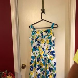 Chaps square neck dress